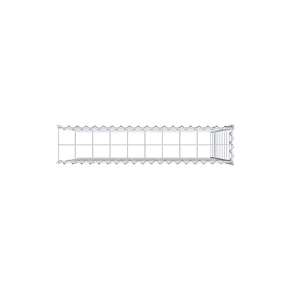 Extra gabion typ 4 100 cm x 100 cm x 20 cm (L x H x D), maskstorlek 10 cm x 10 cm, spiral