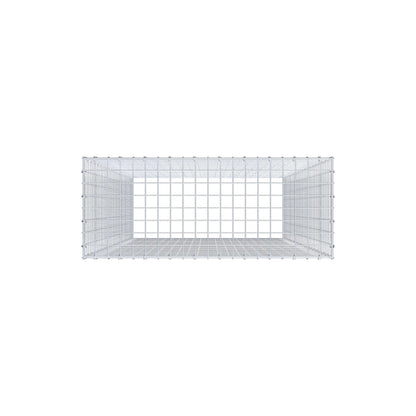 Opzetpaal type 3 200 cm x 100 cm x 40 cm (L x H x D), maaswijdte 5 cm x 5 cm, C-ring
