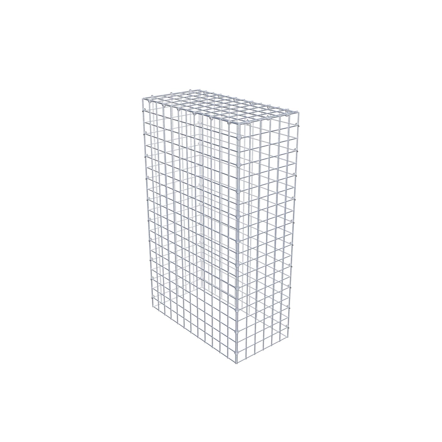 Gavión complementario de tipo 3 100 cm x 60 cm x 30 cm (largo x alto x fondo), malla 5 cm x 5 cm, anillo en C