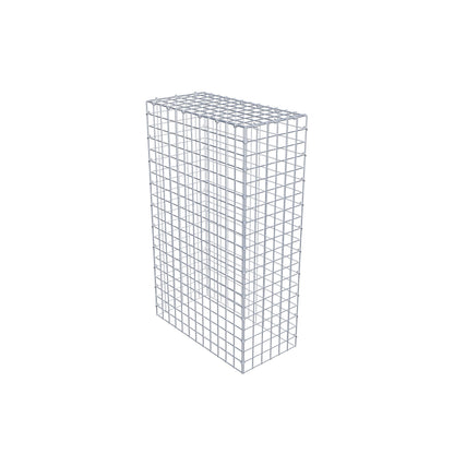 Gavión complementario de tipo 3 100 cm x 60 cm x 30 cm (largo x alto x fondo), malla 5 cm x 5 cm, anillo en C