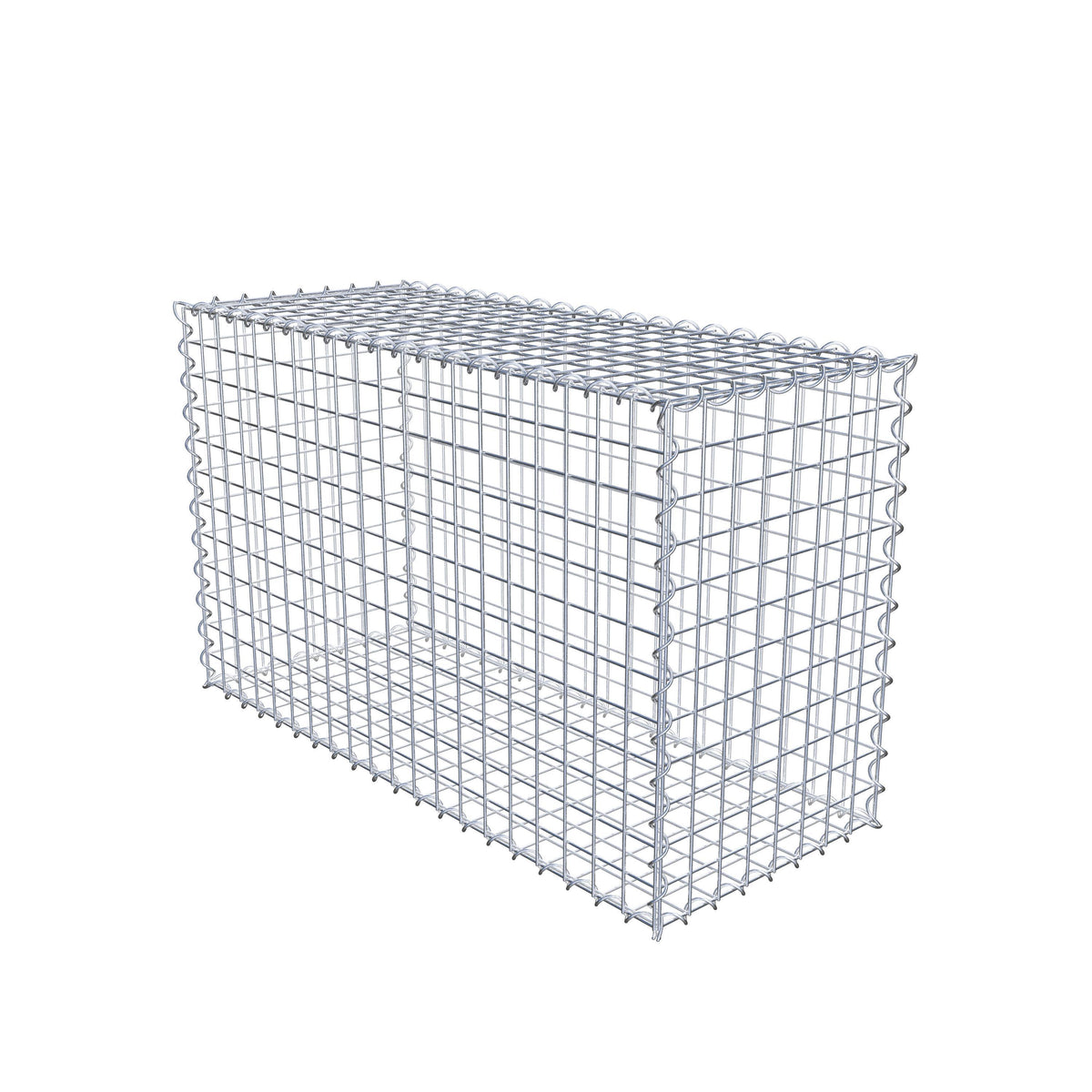 Gabion 100 cm x 60 cm x 40 cm (L x H x D), mesh size 5 cm x 5 cm, spiral