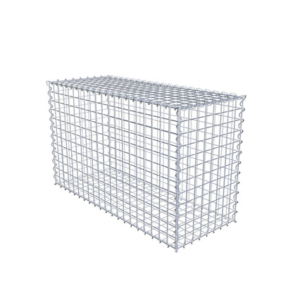 Gabion 100 cm x 60 cm x 40 cm (L x H x D), mesh size 5 cm x 5 cm, spiral