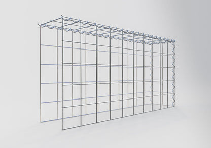 Add-on schanskorf type 4 100 cm x 50 cm x 20 cm (L x H x D), maaswijdte 10 cm x 10 cm, spiraal