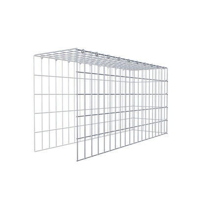 Type 4 oplegkorf 100 cm x 50 cm x 30 cm (L x H x D), maaswijdte 5 cm x 10 cm, C-ring