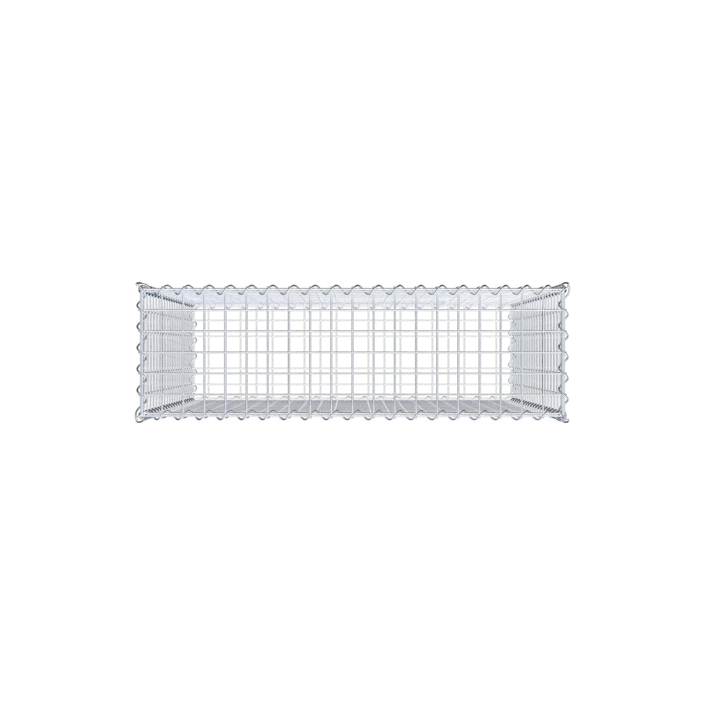 Gavión 100 cm x 100 cm x 30 cm (L x A x P), luz de malla 5 cm x 5 cm, en espiral