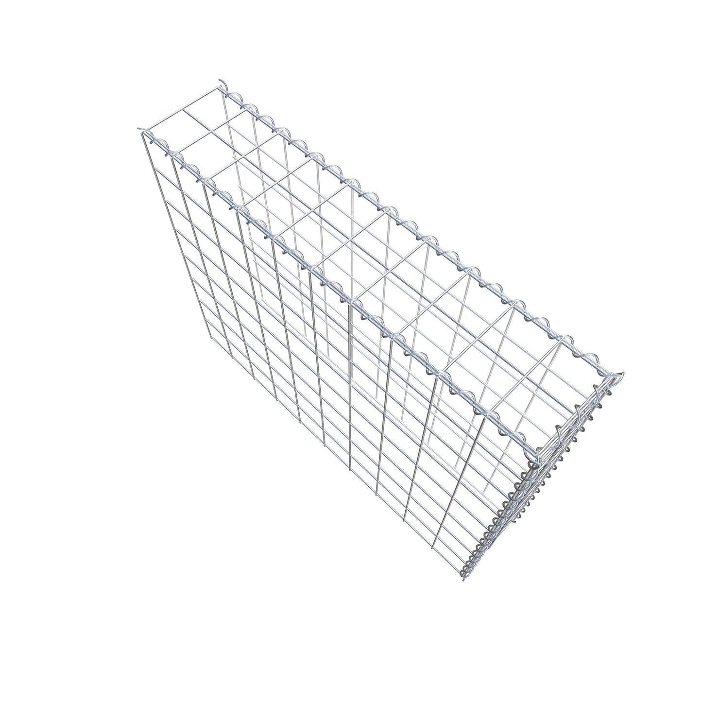 Gabião tipo 4 100 cm x 80 cm x 20 cm (C x A x P), malhagem 10 cm x 10 cm, espiral