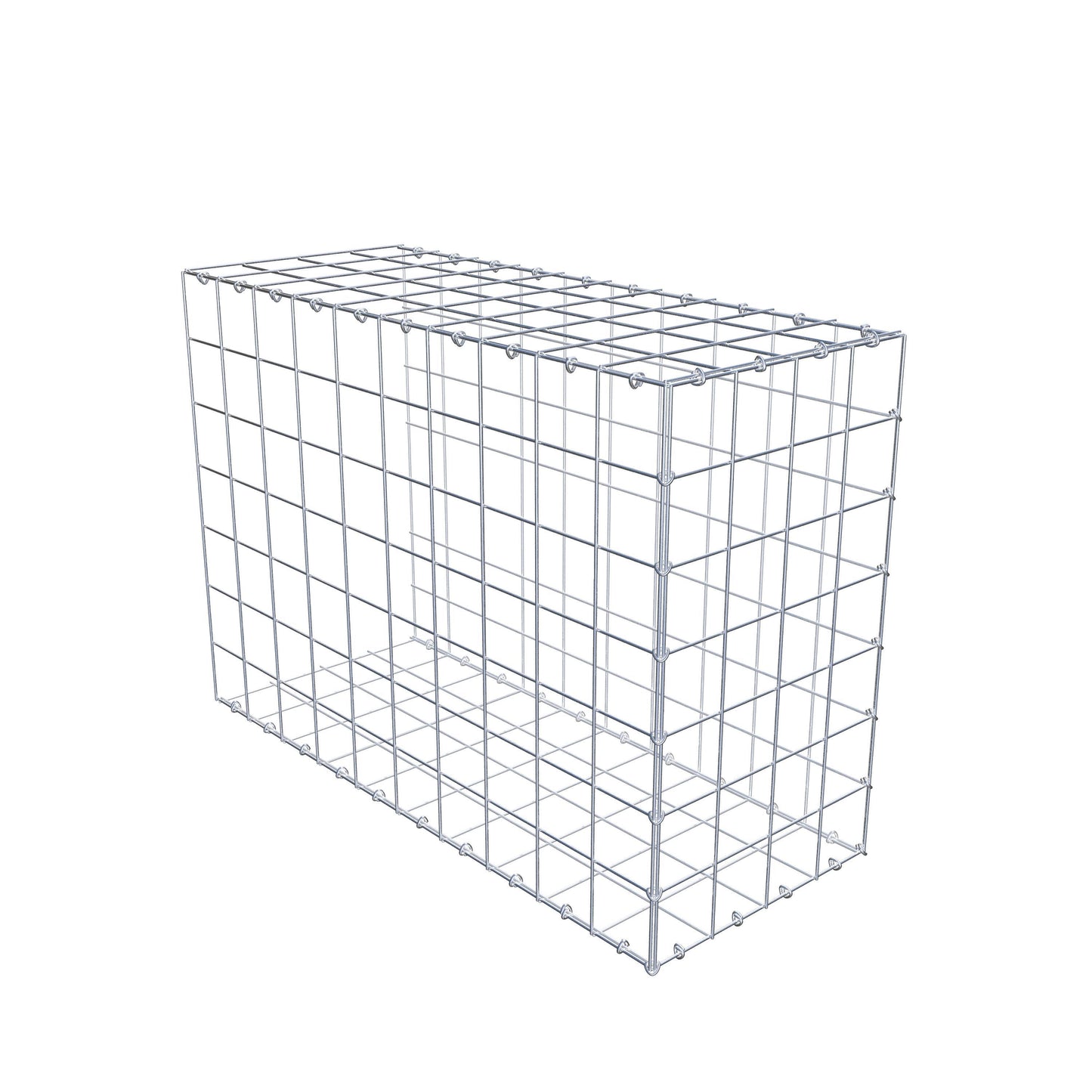 Gavión complementario de tipo 2 100 cm x 70 cm x 40 cm (L x A x P), malla 10 cm x 10 cm, anillo en C