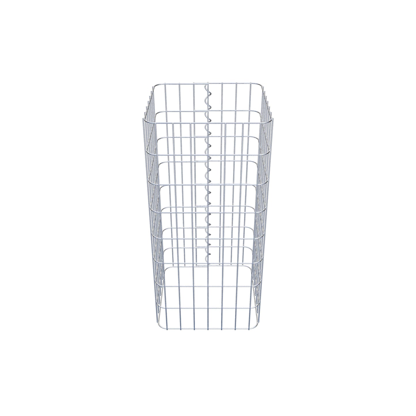 Columna de gaviones, angular 37 cm x 37 cm, 80 cm de altura, MW 5 cm x 10 cm