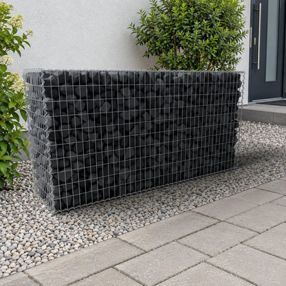 Gabion 200 cm x 100 cm x 50 cm (L x H x P), mailles 5 cm x 10 cm, spirale