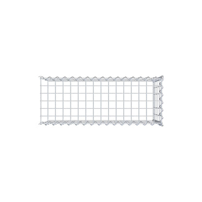 Aangegroeide schanskorf type 4 80 cm x 40 cm x 30 cm (L x H x D), maaswijdte 5 cm x 10 cm, spiraal