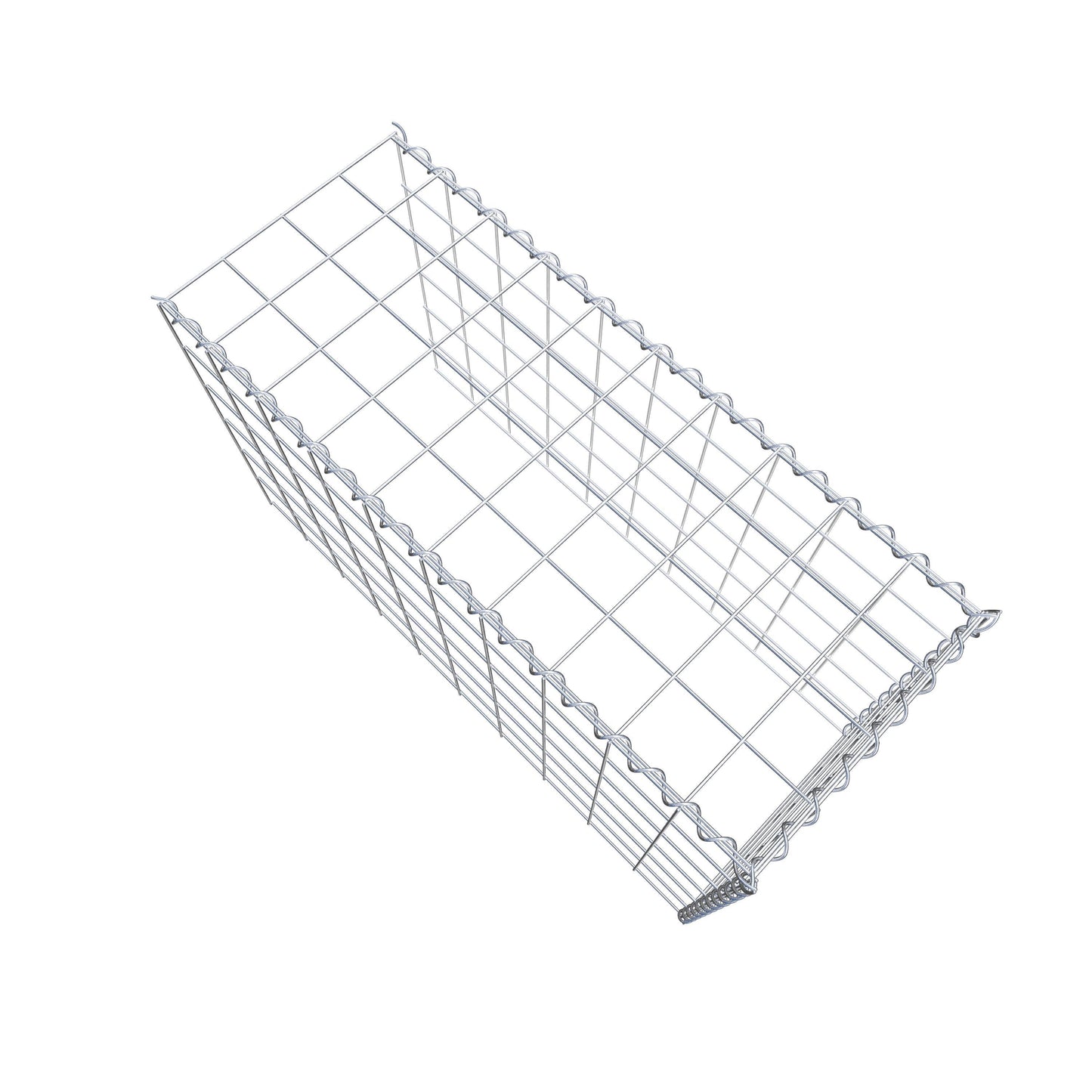 Extra gabion typ 4 100 cm x 60 cm x 40 cm (L x H x D), maskstorlek 10 cm x 10 cm, spiral