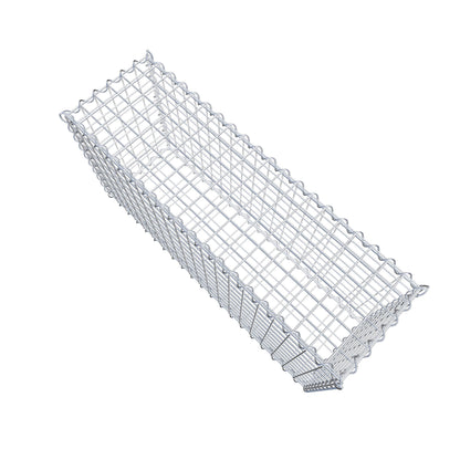 Gabião 100 cm x 50 cm x 30 cm (C x A x P), malhagem 5 cm x 5 cm, espiral