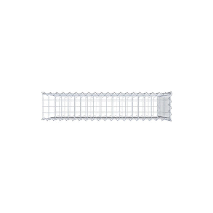 Add-on schanskorf type 2 100 cm x 70 cm x 20 cm (L x H x D), maaswijdte 5 cm x 5 cm, spiraalvormig
