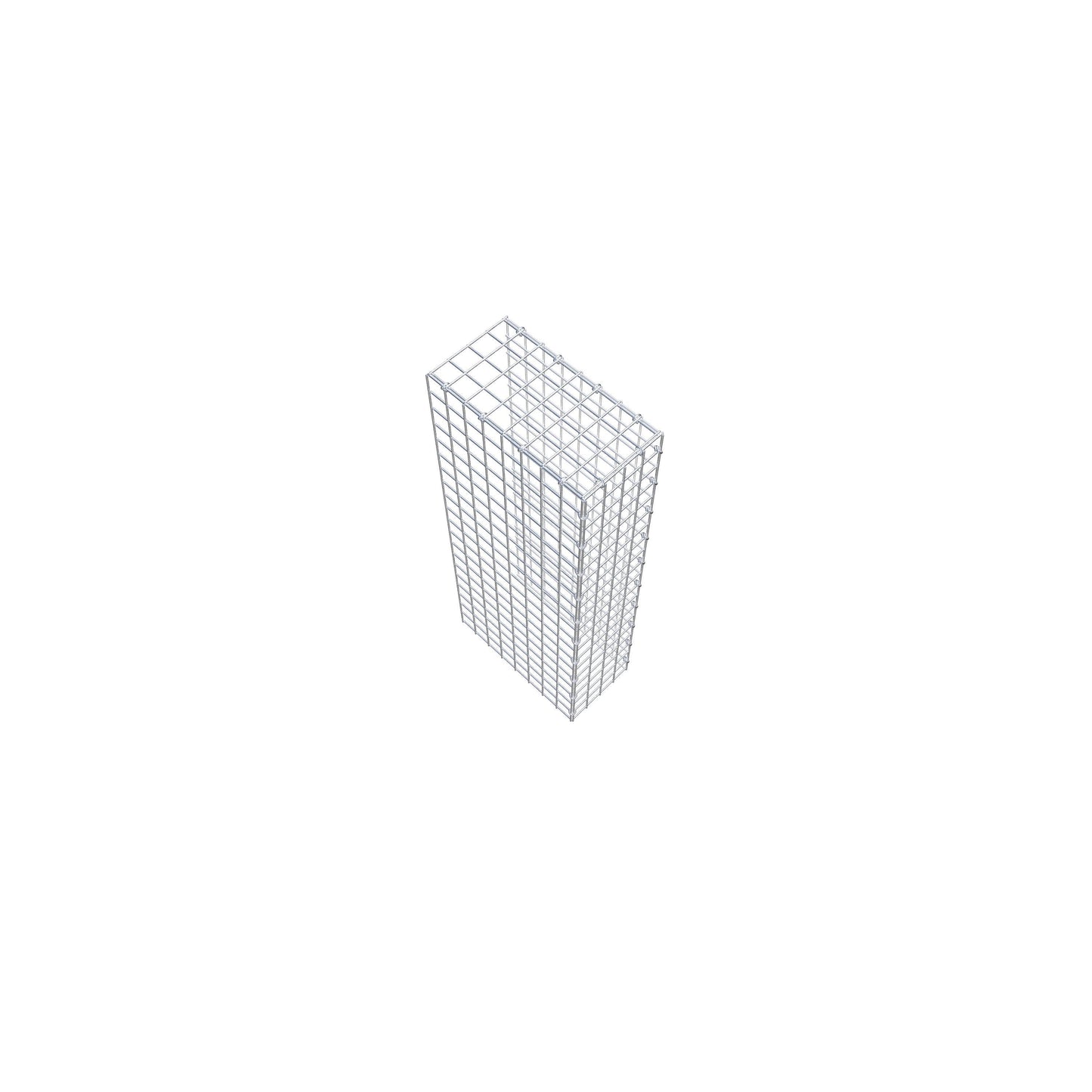 Type 4 oplegkorf 100 cm x 40 cm x 20 cm (L x H x D), maaswijdte 5 cm x 5 cm, C-ring