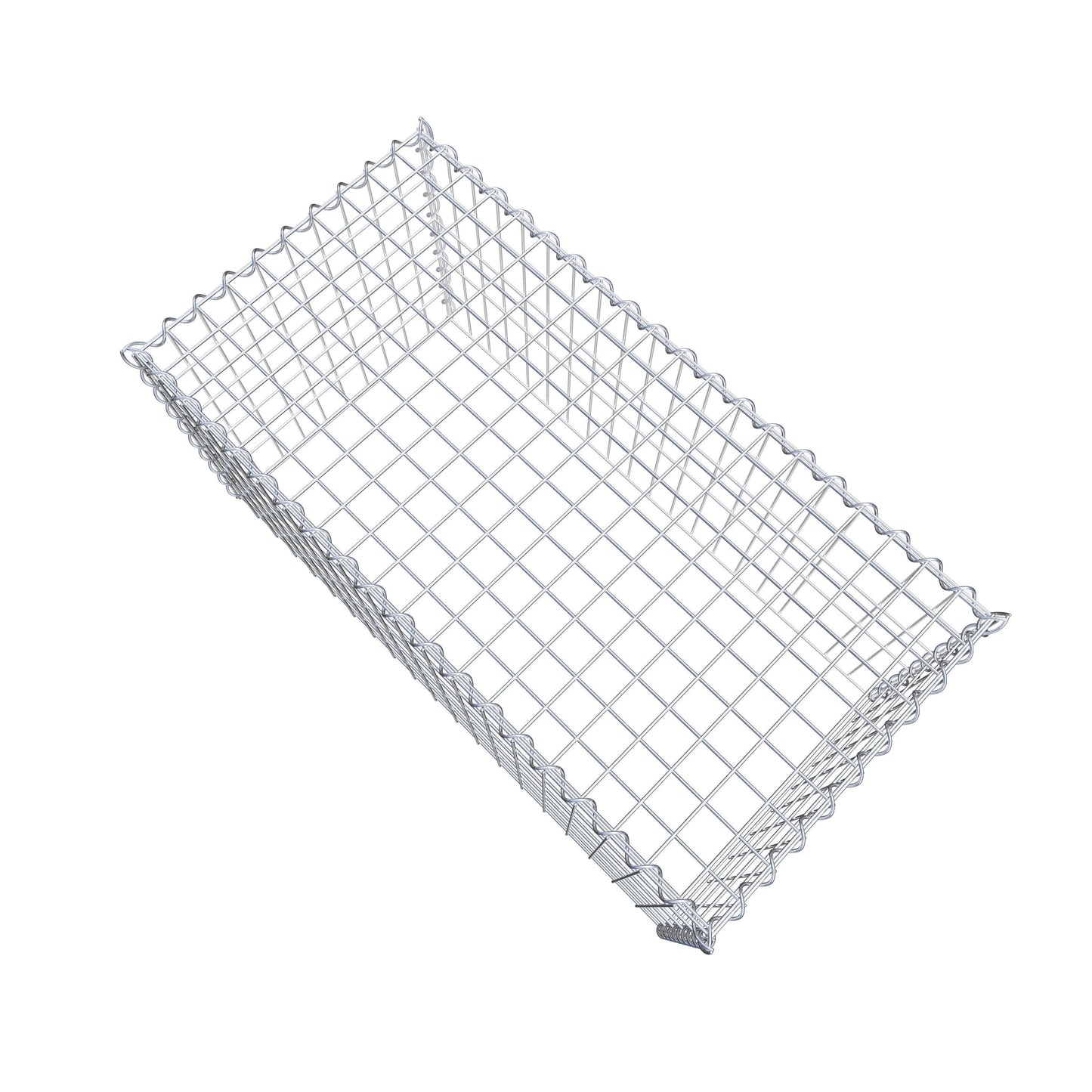 Aangegroeide schanskorf type 3 100 cm x 50 cm x 50 cm (L x H x D), maaswijdte 5 cm x 10 cm, spiraal