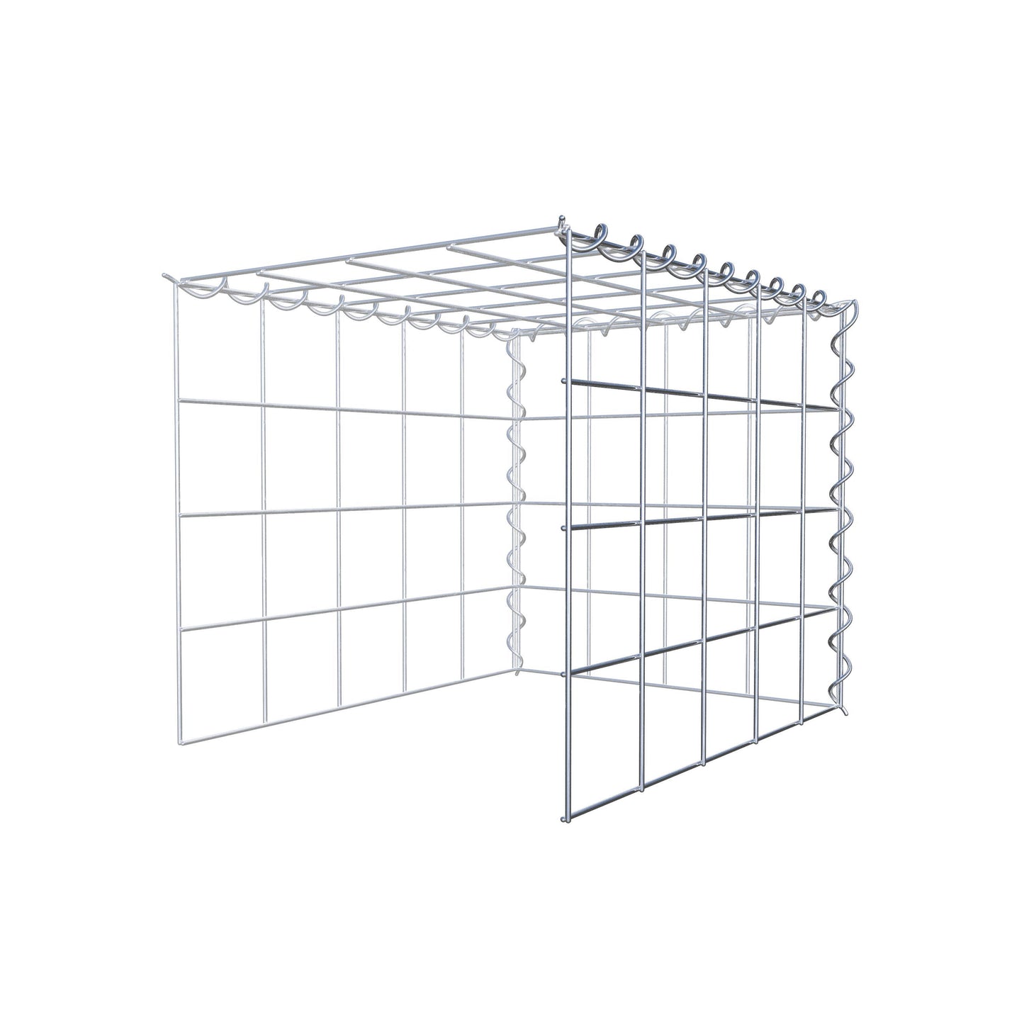 Add-on schanskorf type 4 50 cm x 40 cm x 40 cm (L x H x D), maaswijdte 10 cm x 10 cm, spiraal