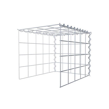 Add-on schanskorf type 4 50 cm x 40 cm x 40 cm (L x H x D), maaswijdte 10 cm x 10 cm, spiraal