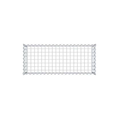Grown-on gabion type 3 100 cm x 30 cm x 40 cm (L x H x D), mesh size 5 cm x 10 cm, spiral
