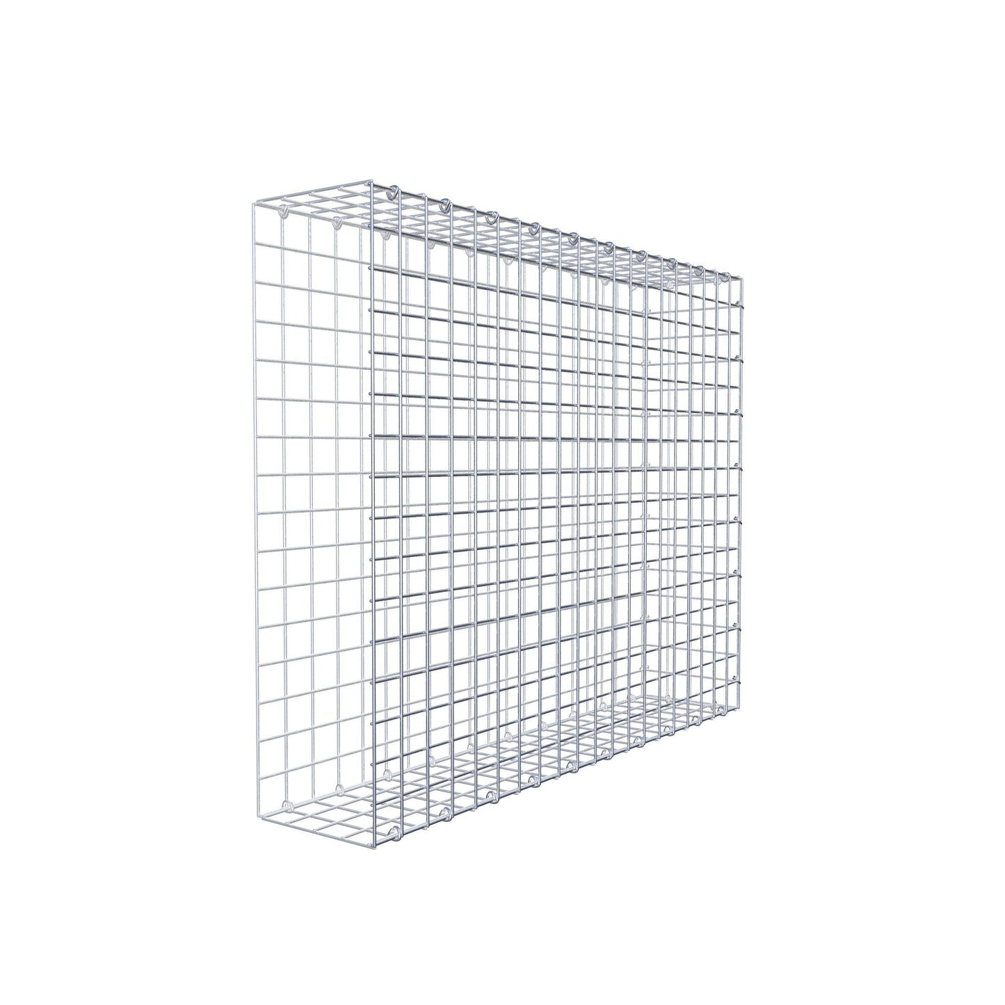 Gavión complementario de tipo 2 100 cm x 80 cm x 20 cm (largo x alto x fondo), malla 5 cm x 5 cm, anillo en C