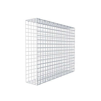 Gavión complementario de tipo 2 100 cm x 80 cm x 20 cm (largo x alto x fondo), malla 5 cm x 5 cm, anillo en C