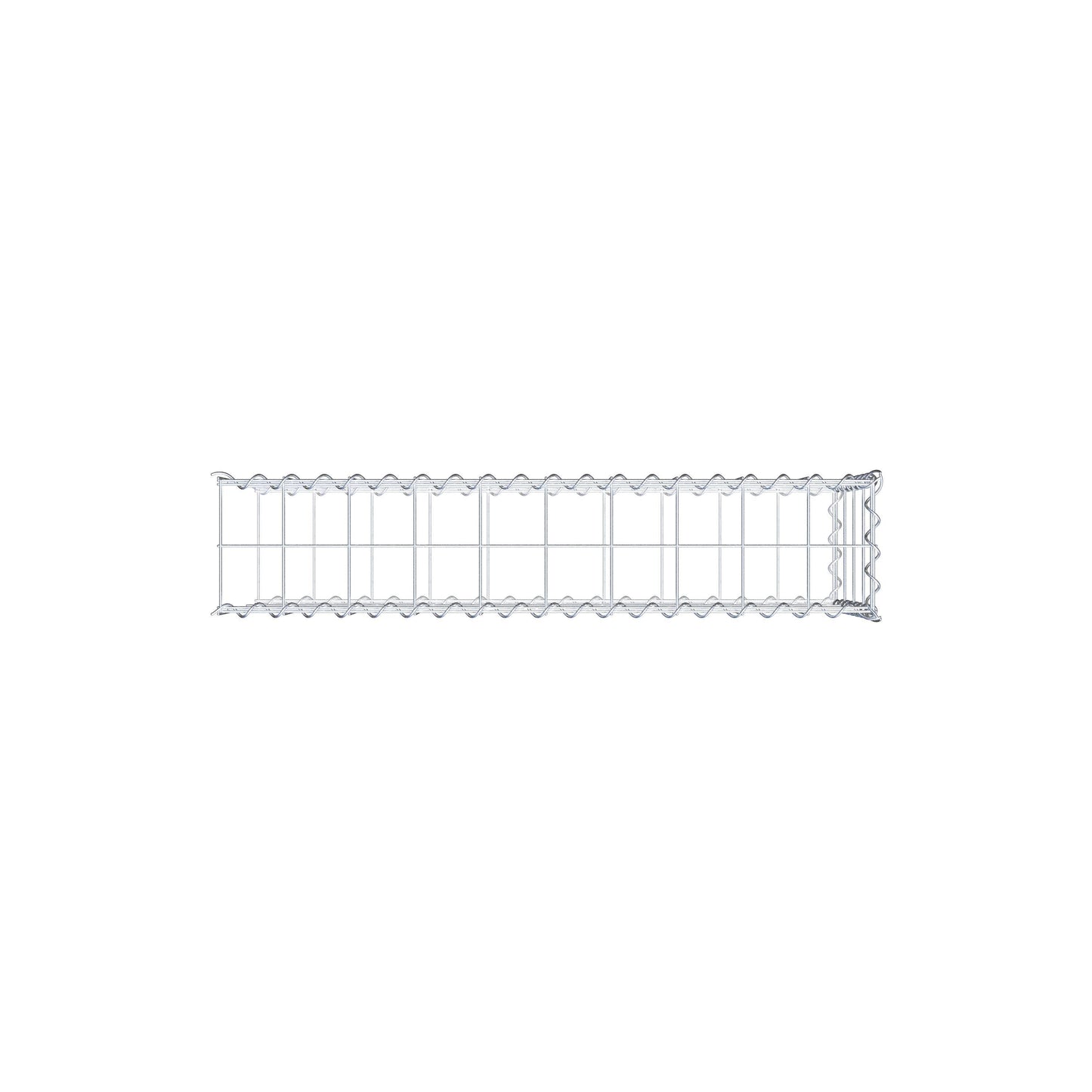 Gabião tipo 2 100 cm x 40 cm x 20 cm (C x A x P), malhagem 10 cm x 10 cm, espiral