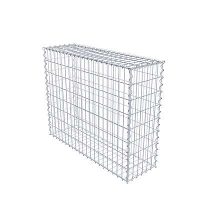 Gabion 100 cm x 80 cm x 30 cm (L x H x D), maskstorlek 5 cm x 10 cm, spiral