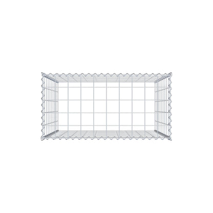 Grown-on gabion type 3 100 cm x 100 cm x 50 cm (L x H x D), mesh size 10 cm x 10 cm, spiral