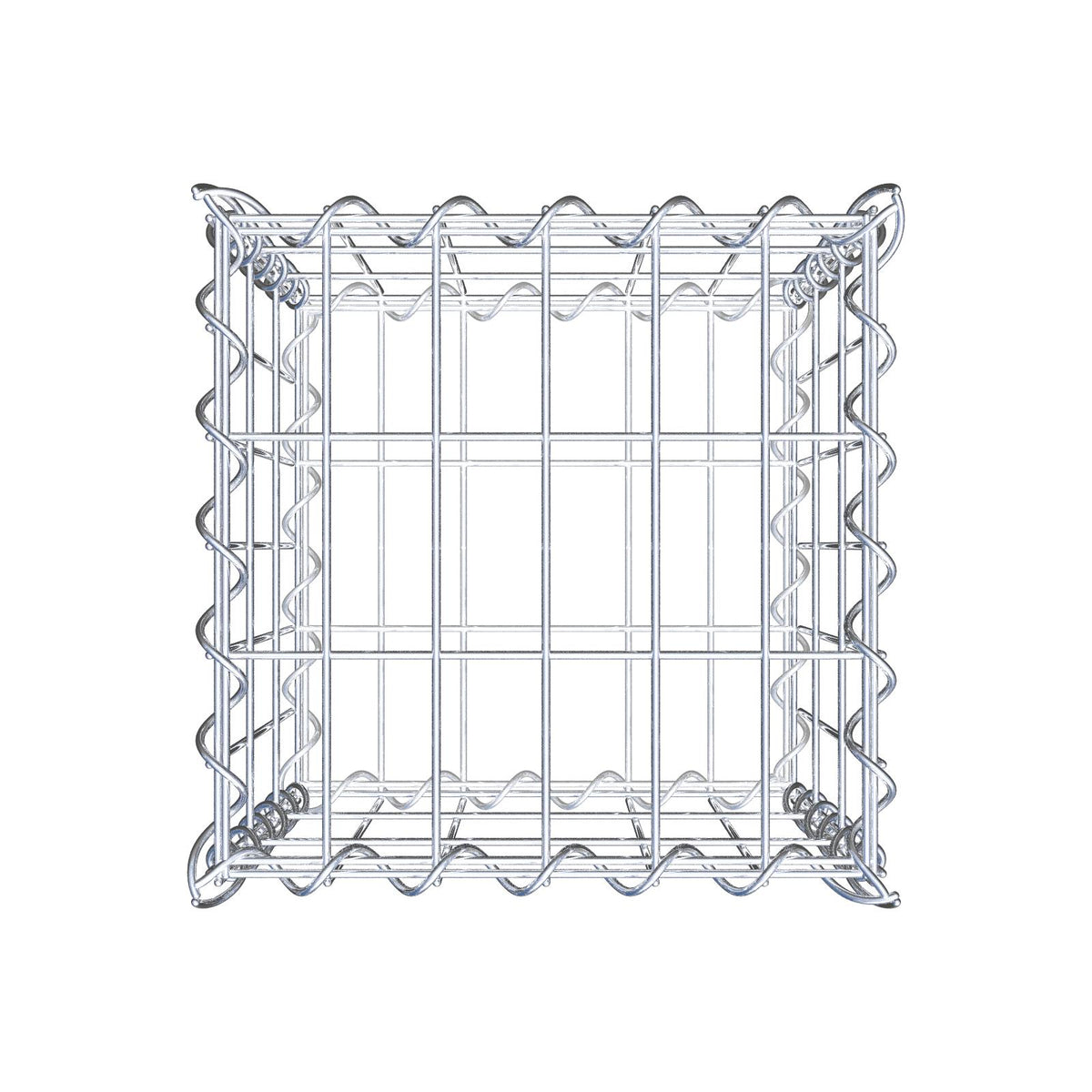 Gabione 30 cm x 30 cm x 30 cm (L x H x T), Maschenweite 5 cm x 10 cm, Spirale