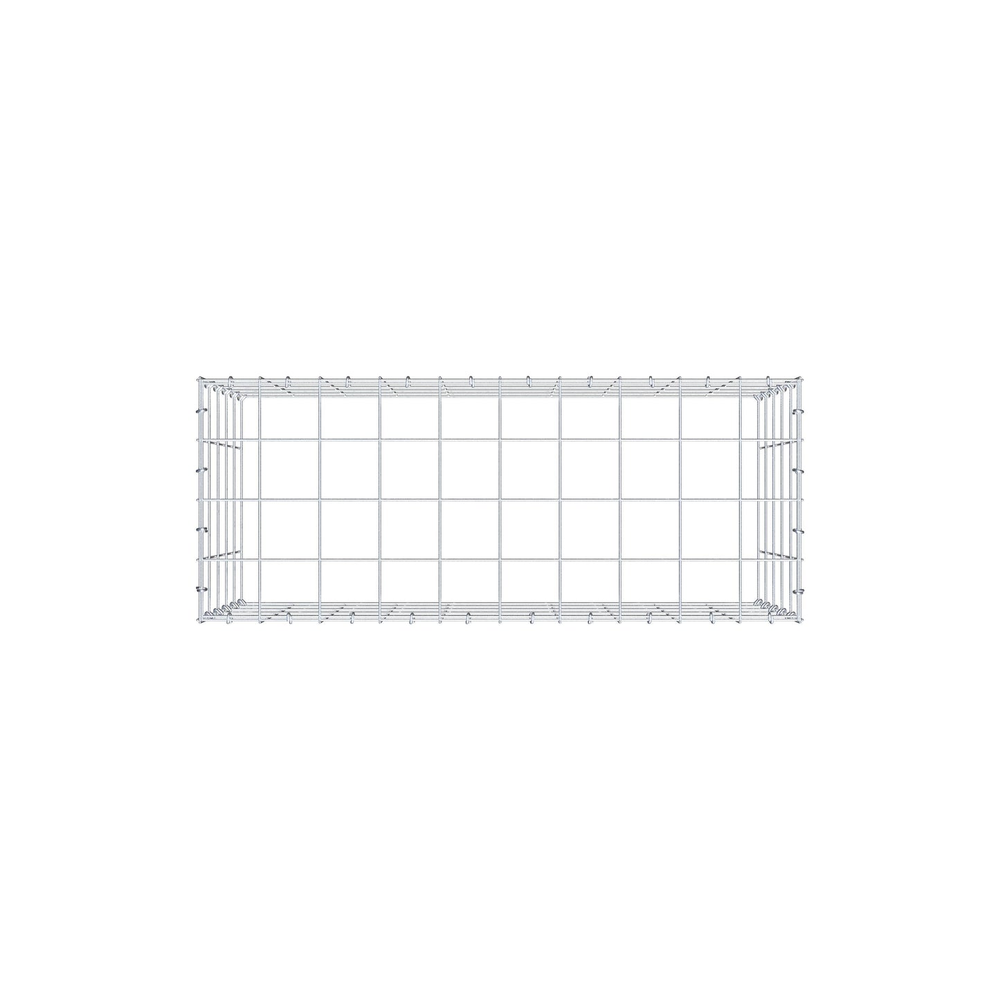Fourche rapportée type 3 100 cm x 50 cm x 40 cm (L x H x P), mailles 10 cm x 10 cm, anneau C