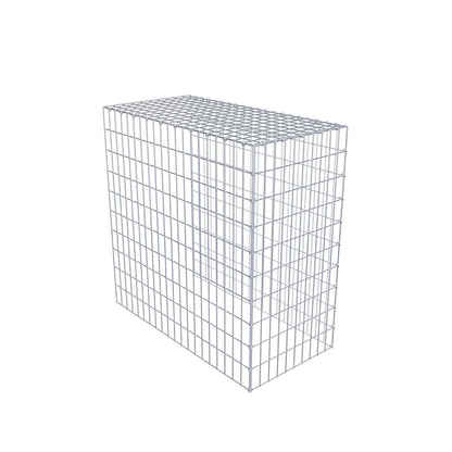 Monteret gabion type 4 100 cm x 100 cm x 50 cm (L x H x D), maskestørrelse 5 cm x 10 cm, C-ring