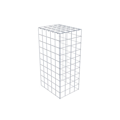Gavión complementario de tipo 4 100 cm x 50 cm x 40 cm (L x A x P), malla 10 cm x 10 cm, anillo en C