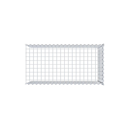 Gabbione aggiuntivo tipo 4 100 cm x 50 cm x 50 cm (L x H x P), dimensione maglia 5 cm x 5 cm, a spirale