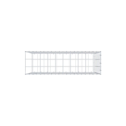Type 2 oplegkorf 100 cm x 60 cm x 30 cm (L x H x D), maaswijdte 10 cm x 10 cm, C-ring