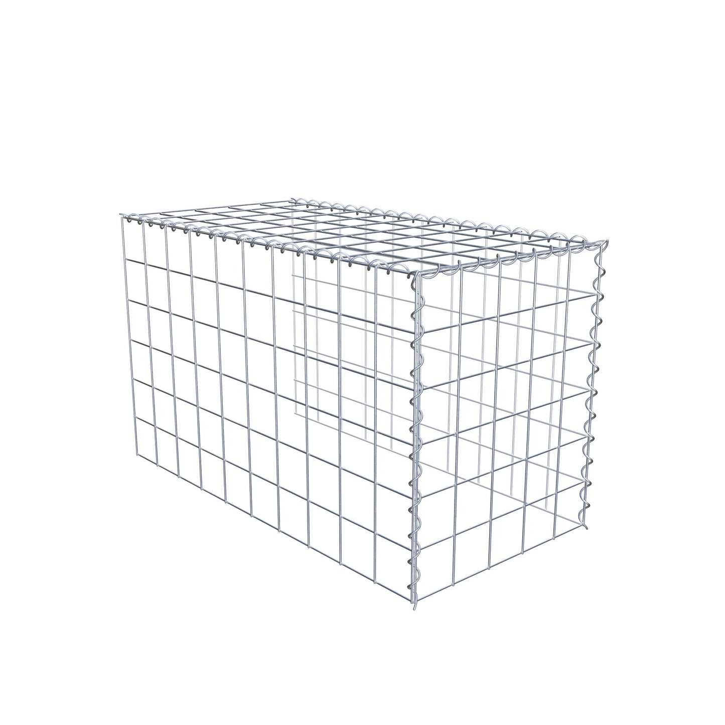 Gavión complementario tipo 4 100 cm x 60 cm x 50 cm (L x A x P), malla 10 cm x 10 cm, espiral