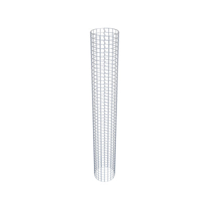 Coluna de gabião redonda 32 cm de diâmetro, 230 cm de altura, malhagem 5 cm x 5 cm