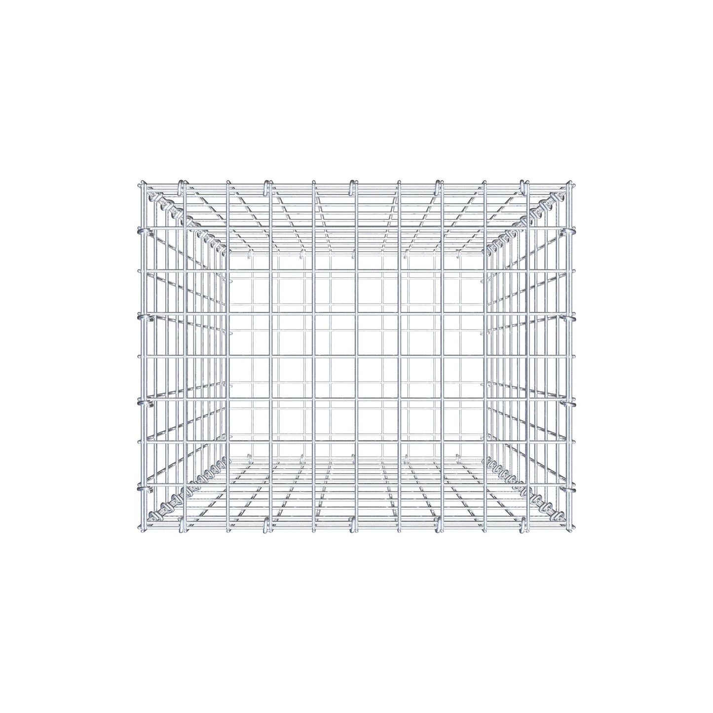 Schanskorf 100 cm x 50 cm x 40 cm (L x H x D), maaswijdte 5 cm x 10 cm, C-ring