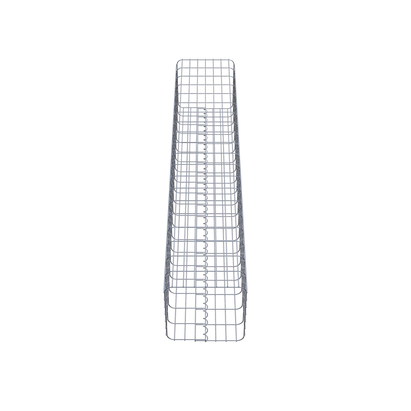 Gabionensäule eckig 37 cm x 37 cm, 200 cm Höhe, MW 5 cm x 10 cm