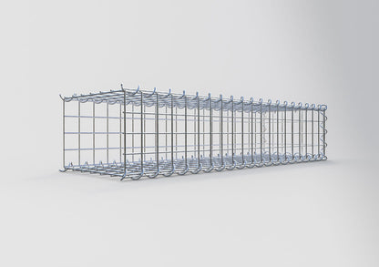 Opvokset gabion type 2 100 cm x 20 cm x 30 cm (L x H x D), maskestørrelse 5 cm x 5 cm, spiral