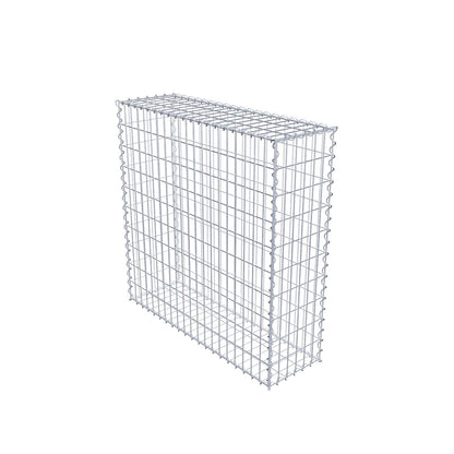Set van 2 schanskorven 100 cm x 100 cm x 30 cm (L x H x D), maaswijdte 5 x 10 cm, spiraalvormig