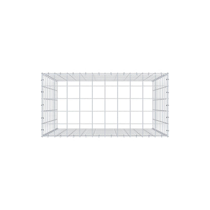 Extra gabion typ 3 100 cm x 100 cm x 50 cm (L x H x D), maskstorlek 10 cm x 10 cm, C-ring