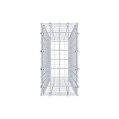 Gabião 100 cm x 20 cm x 40 cm (C x A x P), malhagem 5 cm x 10 cm, anel C