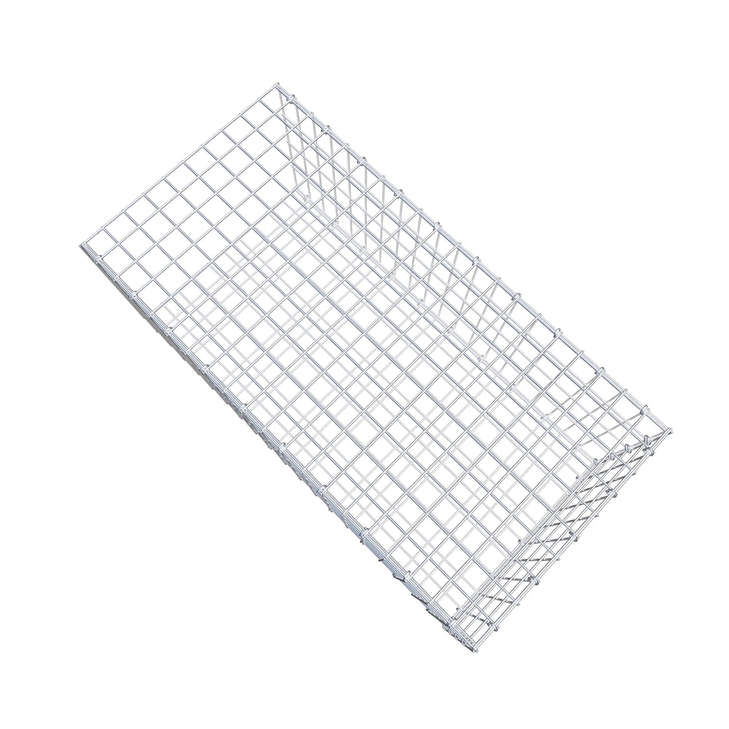 Opzetpaal type 2 100 cm x 40 cm x 50 cm, maaswijdte 5 cm x 10 cm, C-ring