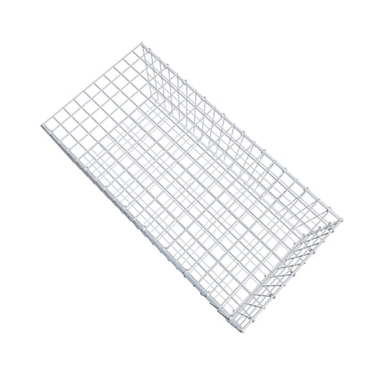 Opzetpaal type 2 100 cm x 40 cm x 50 cm, maaswijdte 5 cm x 10 cm, C-ring