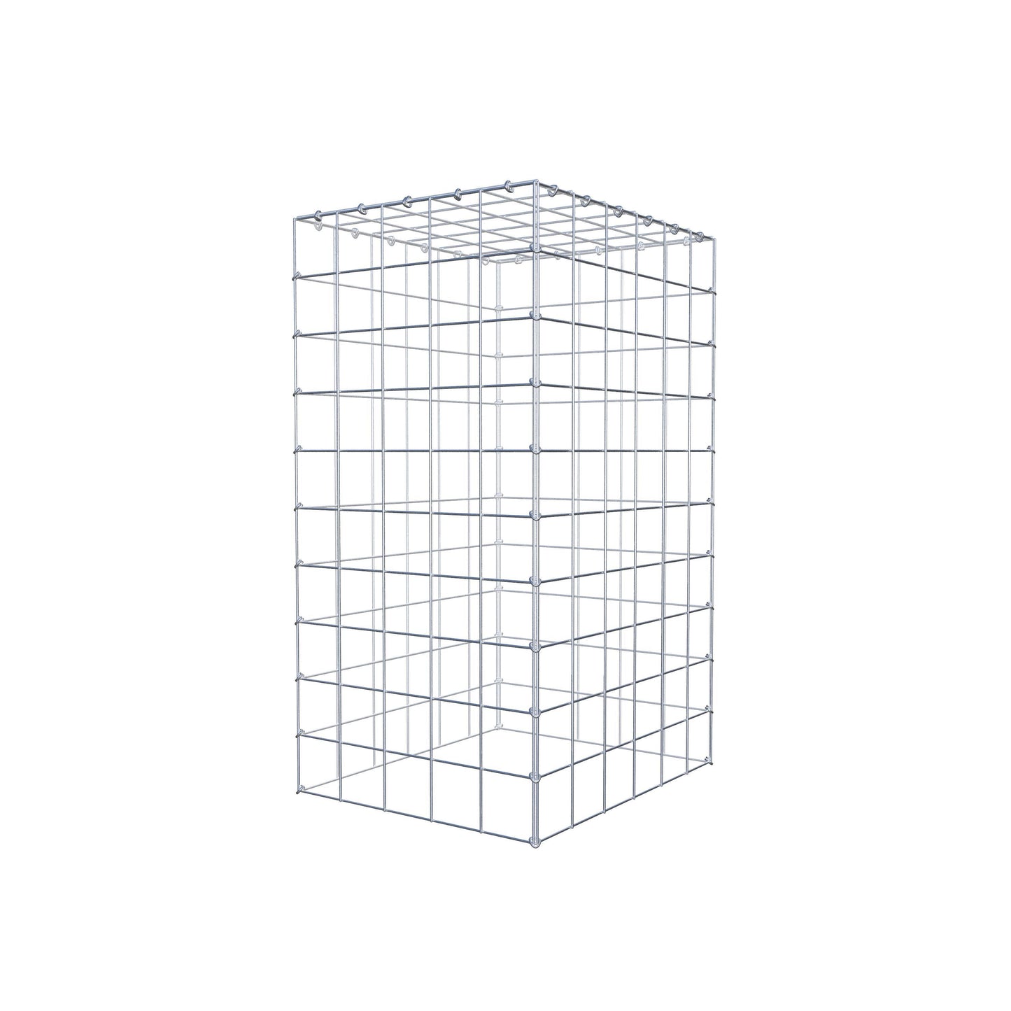 Type 3 oplegkorf 100 cm x 60 cm x 50 cm (L x H x D), maaswijdte 10 cm x 10 cm, C-ring