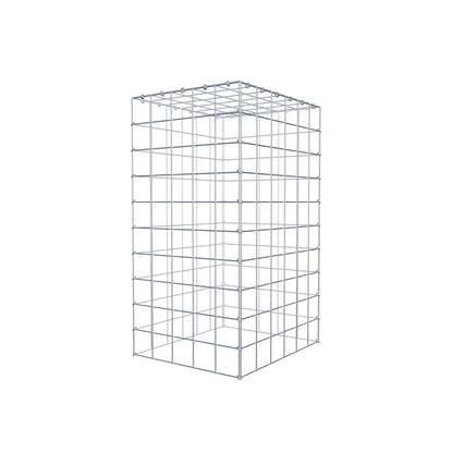 Type 3 oplegkorf 100 cm x 60 cm x 50 cm (L x H x D), maaswijdte 10 cm x 10 cm, C-ring