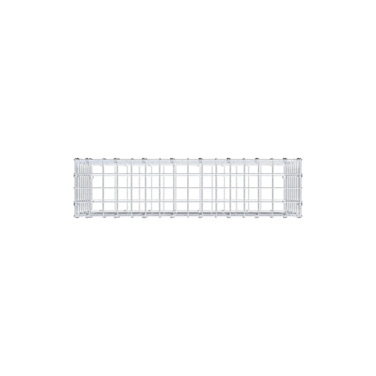 Gabion 80 cm x 40 cm x 20 cm (L x H x P), mailles 5 x 5 cm, anneau en spirale