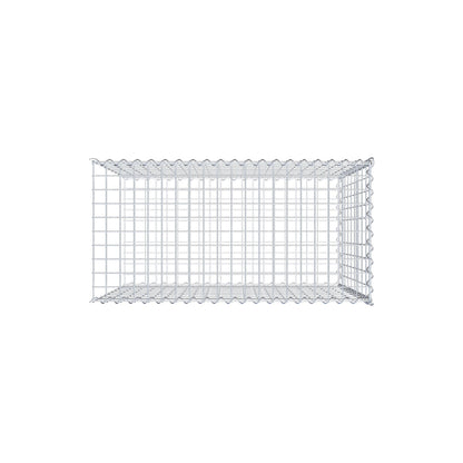 Gavión complementario tipo 2 100 cm x 90 cm x 50 cm (L x A x P), malla 5 cm x 10 cm, espiral