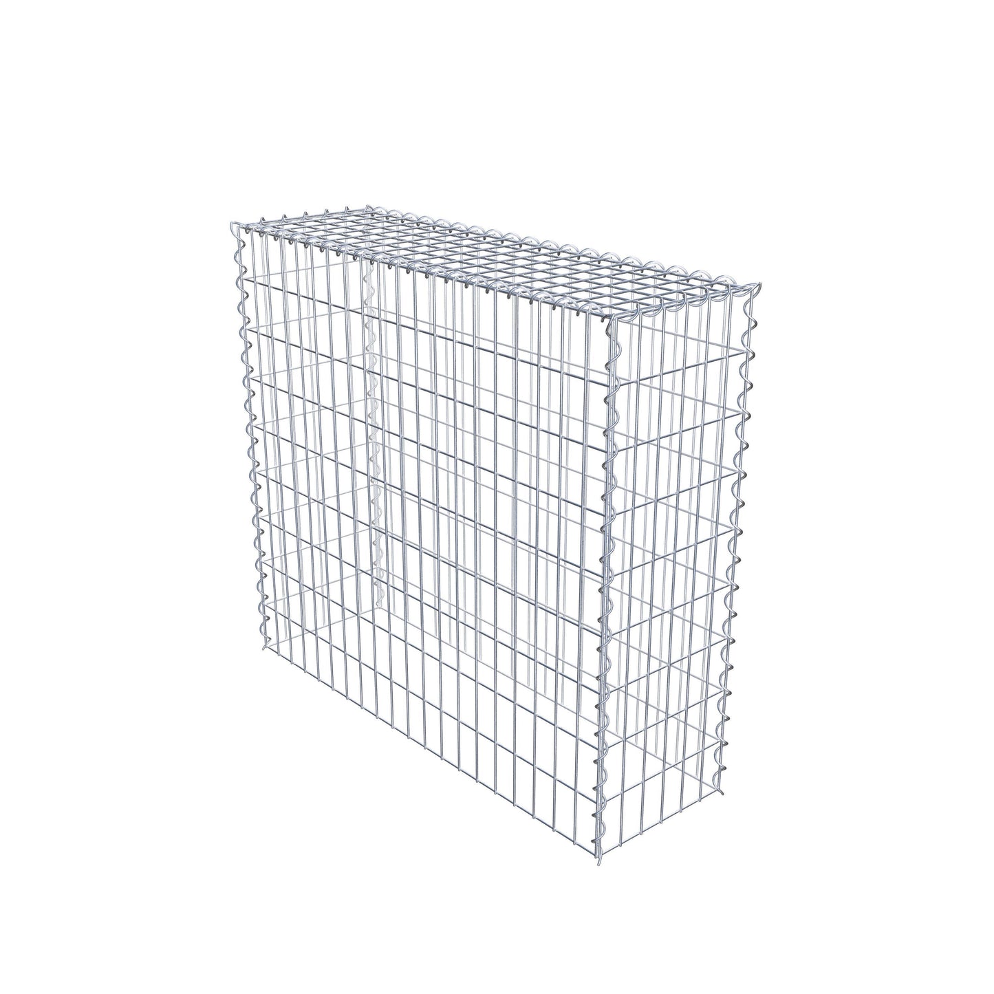 Gekweekte schanskorf type 3 100 cm x 90 cm x 30 cm (L x H x D), maaswijdte 5 cm x 10 cm, spiraal