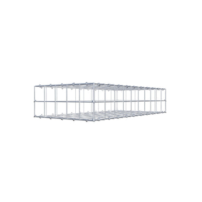 Gabião 100 cm x 20 cm x 50 cm (C x A x P), malhagem 10 cm x 10 cm, anel C