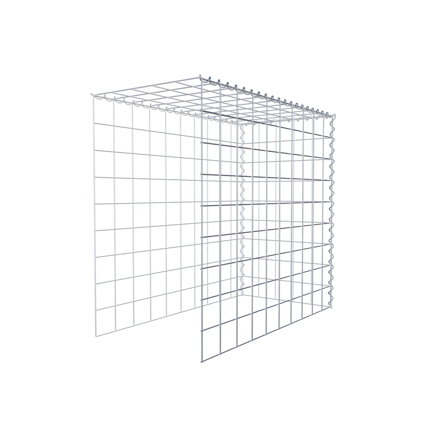 Add-on schanskorf type 4 100 cm x 90 cm x 50 cm (L x H x D), maaswijdte 10 cm x 10 cm, spiraal